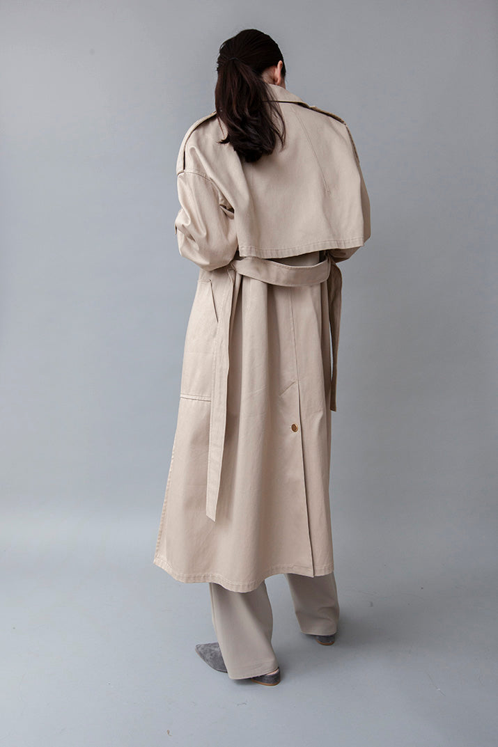 Nude Trench Coat main image 1