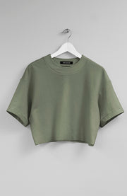 CROPPED TEE KHAKI